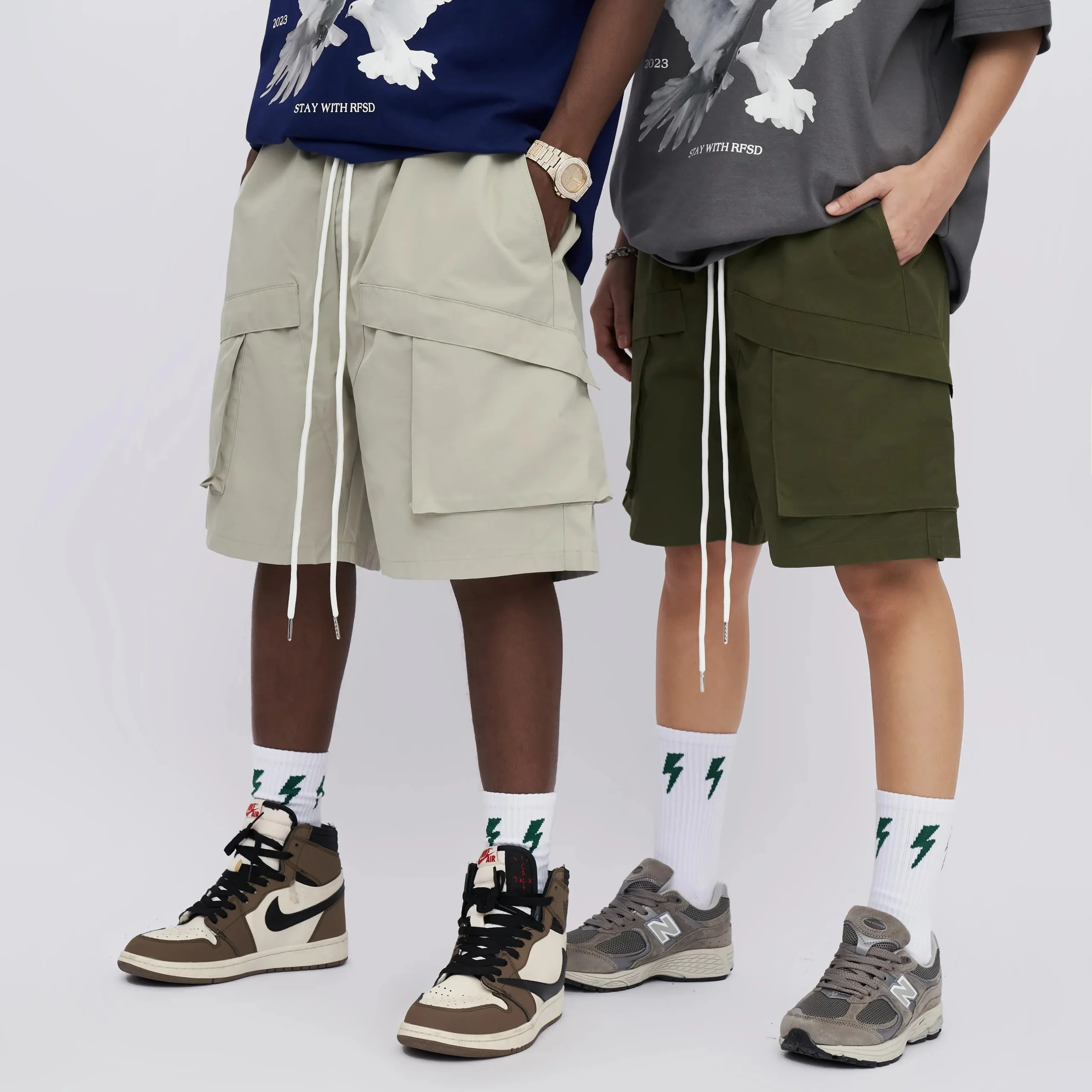 Top Quality Polyester Summer Cargo Shorts Multicolor Multi-pocket Men Shorts for Men's Shorts