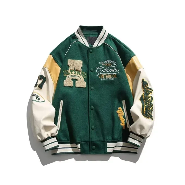 2025 Men Designer Varsity Coat Embroidery Baseball Jacket for Men Winter Jacket Casual Polyester Woven - Image 5