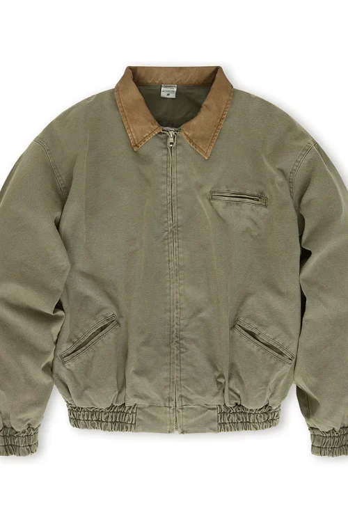 High Quality Cotton Jackets Style Men’s Long Trench Coat Canvas Fabric Casual Woven Long Clothing Length Safari Jacket in Khaki