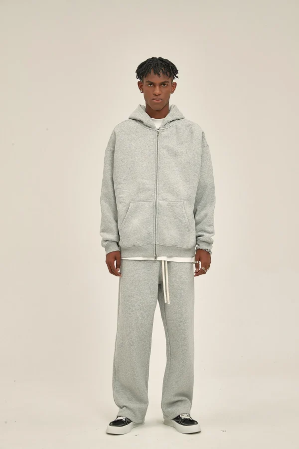New Product Hot Sale Cropped Hoodie Heavyweight Oversized Plain Thick Boxy - Image 5