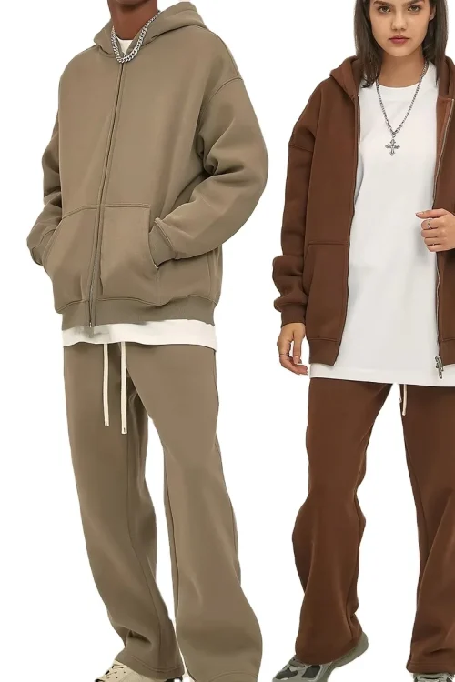 Loose Casual Print Plus Size Embroidery Men’s Hoodies Sweatshirts Plain Men’s Hoodies Set