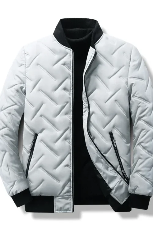 Puffer Long Coat Warm Men’s Winter Jacket Cotton Casual Woven Winter Clothes Blank Bubble Down for Men