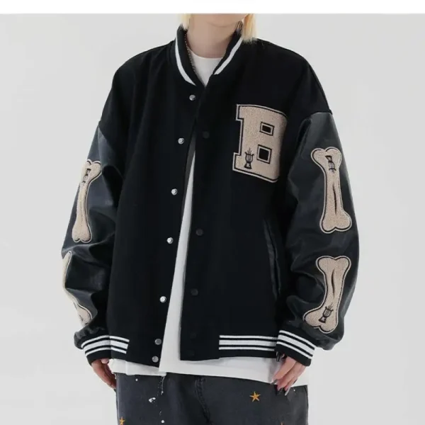 Hot Sale Men Baseball Uniform Coat Autumn Jacket Streetwear Casual Tracksuit Men Coats Vintage Varsity Jacket - Image 5