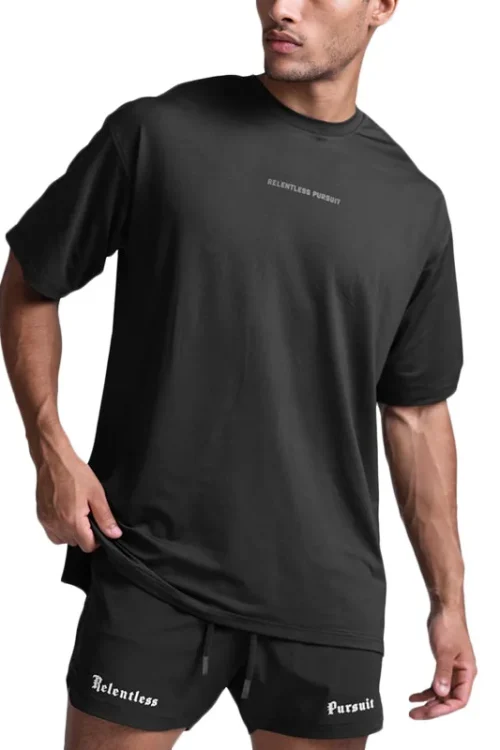 New Design  Knitted Breathable Summer Fashion Causal Oversized T-shirt for Man