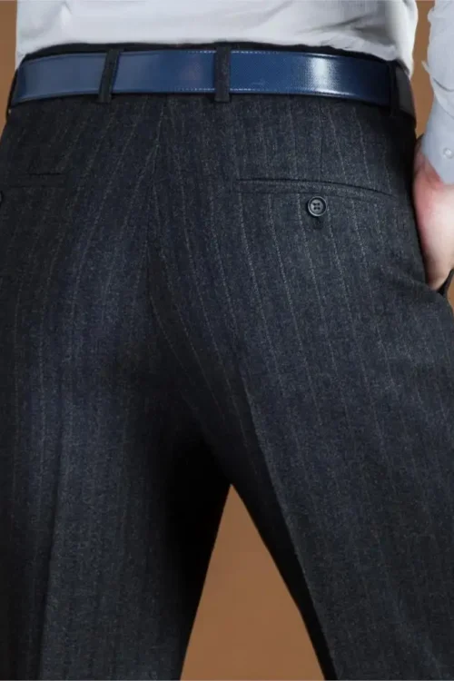 Casual Classic Cotton Soft Light Slim Fit Straight Men Dress Chino Khaki Trousers Pants