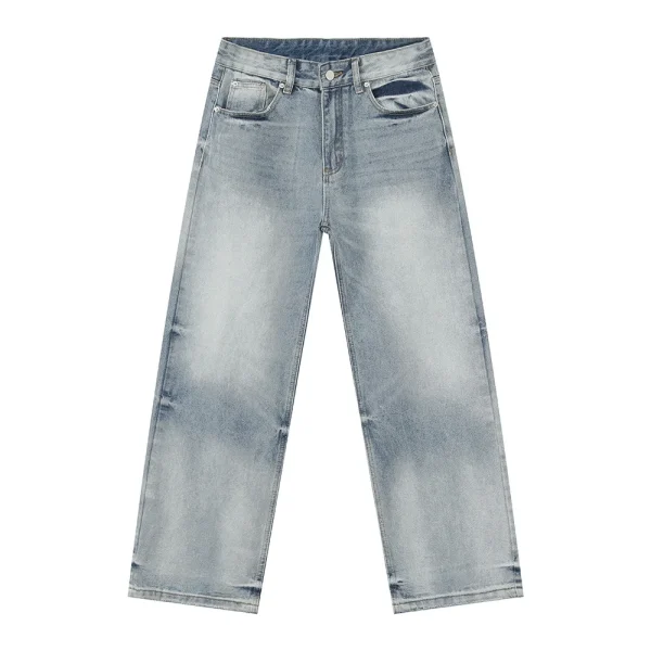 2025 Men's Jeans Casual Straight Loose Washed Jean Design Denim Pants for Men High Quality - Image 6