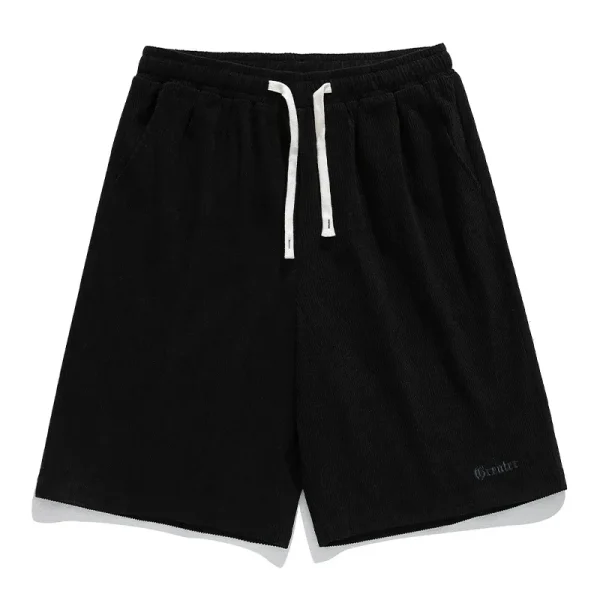 Embroidered Corduroy Shorts  for Man - Image 6
