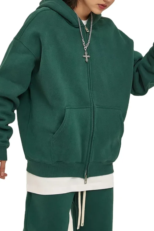 New Product Hot Sale Cropped Hoodie Heavyweight Oversized Plain Thick Boxy