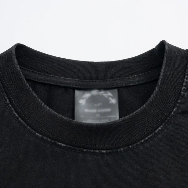 Letter Pattern Printed Men's T-Shirt for Summer Ins Street Style 100% Cotton Short Sleeved Washed Loose Fit Top T-Shirt - Image 3