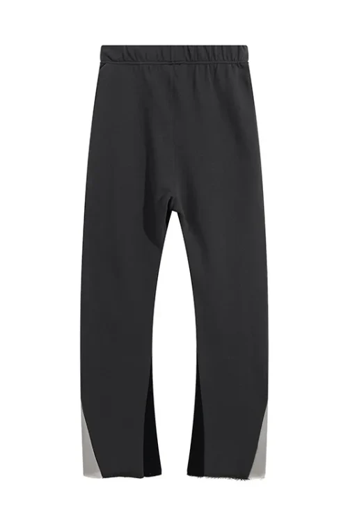 Baggy Casual Sport Pants Men High Quality 100% Cotton Two-color Splicing Design Sweatpants for Men