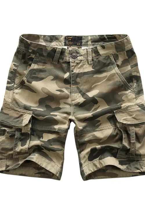 High Quality Gym Summer Plus Size Men’s Shorts Men Black Men Camo Cargo Shorts