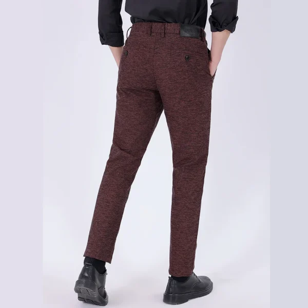 Autumn Men's Casual Stretch Pants Business-Style Cross-Border Exclusive Mid-Waist Loose Straight-Leg Classy Fashion Light Wash - Image 2