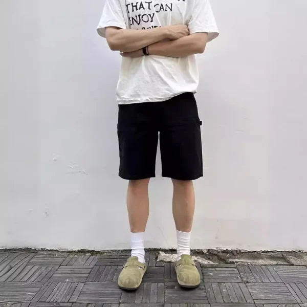12 oz Washed B28 Flap Pocket Denim Shorts Summer American Logging Style Breathable Vintage Casual Pants Jeans - Image 3