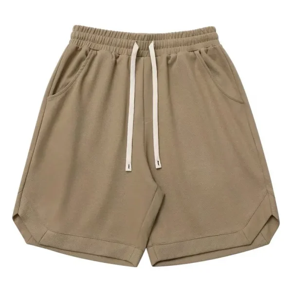 Blank Workout Jogger Sports Casual Polyester Men Jorts Elastic Waist Sweat Shorts With Pockets - Image 3