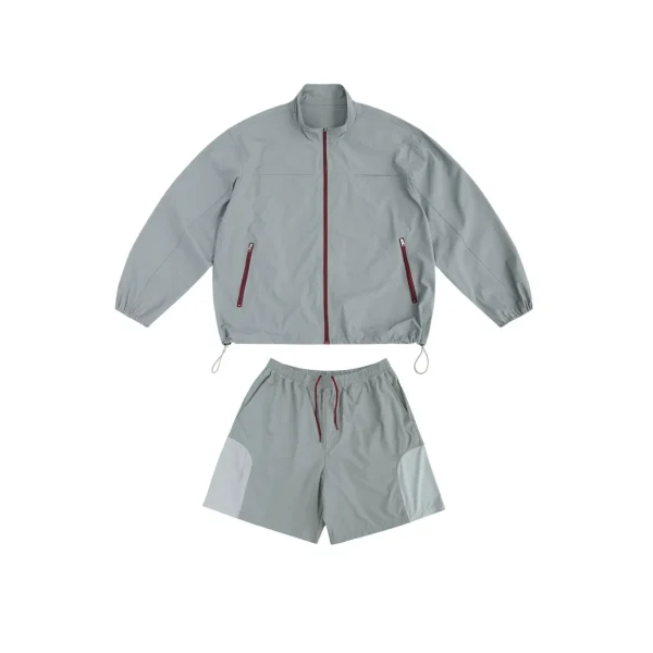 Mountain Series Lightweight Stand-Up Collar Sun Protection Nylon Jacket Shorts Sets for Men Women Cool Skin Outdoor Silhouette - Image 6