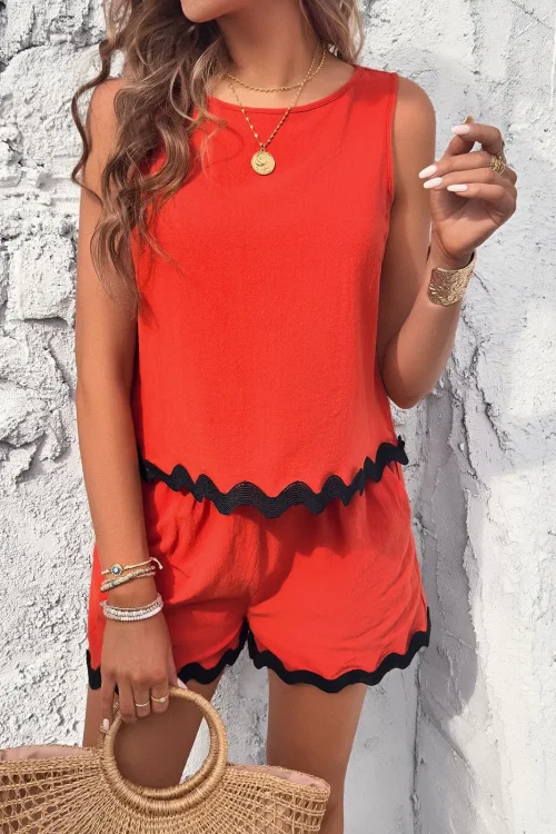 Women’s Casual Fashion Lace Short Pants Set for Spring Summer XL Embroidered  Pleated Patchwork Bow Printed Dress