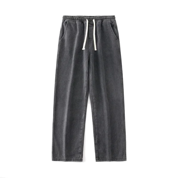 Fashion Casual Clothes Jeans Baggy Cargo Buttons Men's Jeans Pants Trousers for Men Denim - Image 2