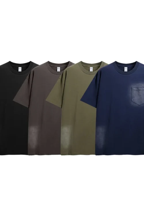 Men’s Cotton T-Shirts Oversized Unisex Short Sleeves Casual Loose Wash Solid Basic Tee Tops Washing Fadeded