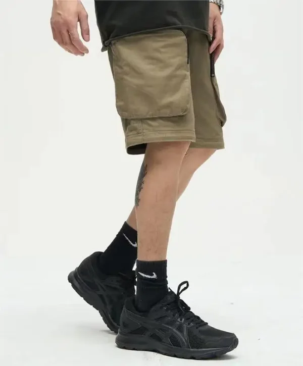 Detachable Legs With Zippers Men's Loose Cargo Pants - Image 2