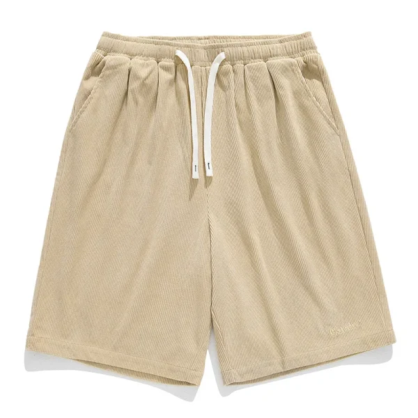 Embroidered Corduroy Shorts  for Man - Image 5