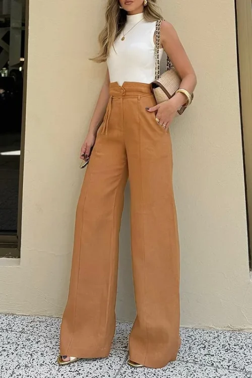 Women’s High-Waisted Long Dress Pants Versatile New Fashion Autumn Commuter Style