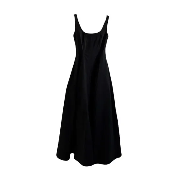 2025 Summer New Korean Waist-Cinching Slimming Elegant Simple Sleeveless Mid-Length Dress Trendy Casual Fashion Strap for Women - Image 5