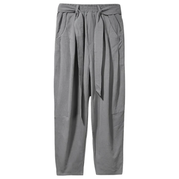 Cotton Linen Casual Harem Pants Men Joggers Man Summer Trousers Male Style Baggy Pants 2025 - Image 6